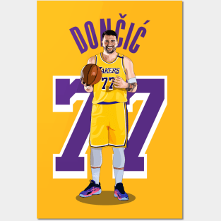 Luka Doncic LA Lakers Vector Art Posters and Art